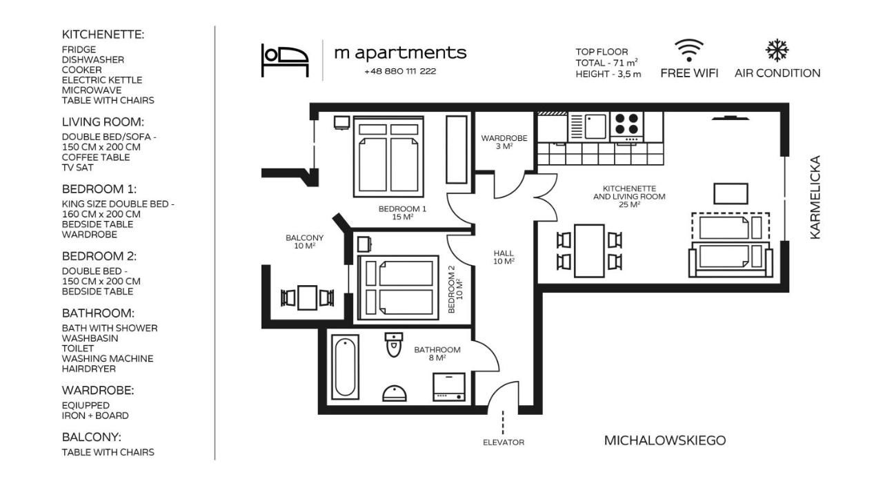 Апартаменты M Apartments Краков-14