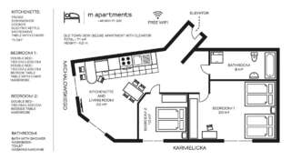 Апартаменты M Apartments Краков 71 m2 - Old Town View Two-Bedroom Deluxe Apartment (max 6 Adults)-2