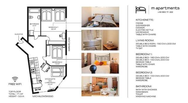 Апартаменты M Apartments Краков-50