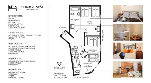 Апартаменты M Apartments Краков-87